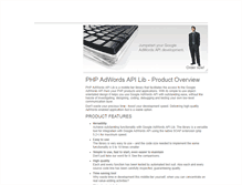 Tablet Screenshot of phpadwordsapi.com